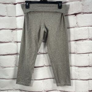 Zobha Capri Leggings Yoga Pants Gray Size L Stretch Sporty Comfy Exercise